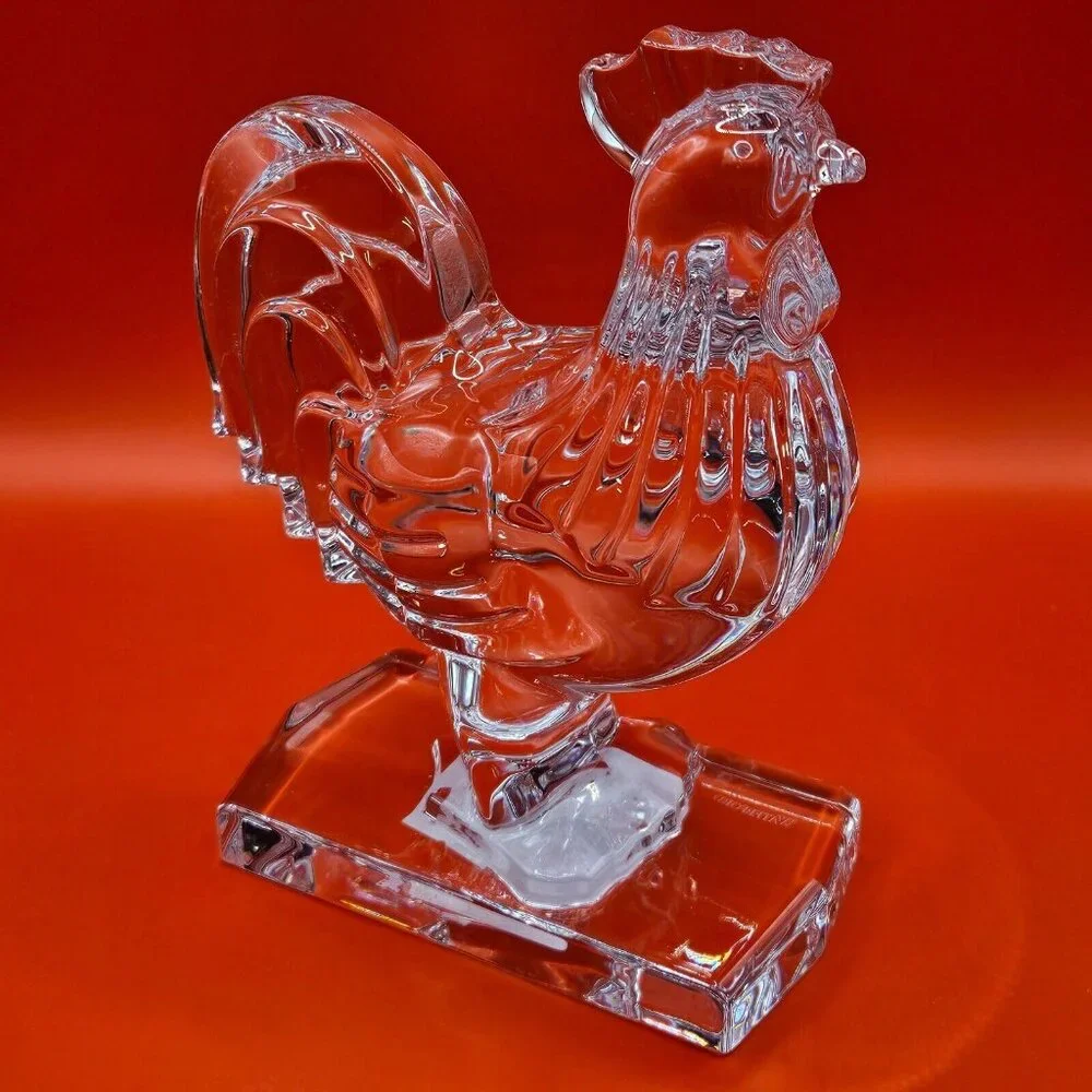 Waterford Rooster Sculpture‎ Lead Crystal 6.25